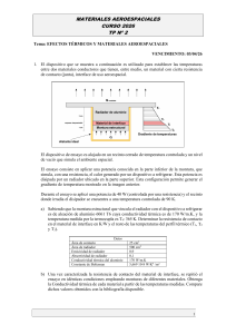 Efectos T&eacute;rmicos y Materiales Aeroespaciales - TP 2