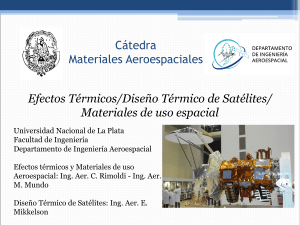 Efectos T&eacute;rmicos y Dise&ntilde;o T&eacute;rmico de Sat&eacute;lites
