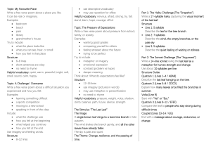 Poetry Writing Prompts: Favorite Place, Challenges, Expectations