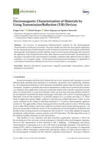 Electromagnetic Characterisation of Materials Using T/R Devices