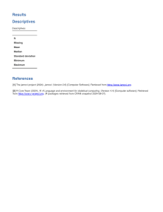 Statistical Descriptives Results