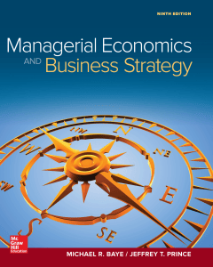 Baye & Prince Managerial Economics BUSI620 