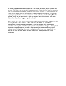 Italian Culture & Gender Roles: Personal Reflection