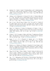 Neonatology Research References: Preterm Infants & Incubators