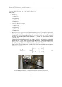 Calculus Homework: Multiple Integrals & Whispering Gallery