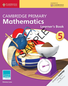 Cambridge Primary Mathematics Learner&rsquo;s Book 5