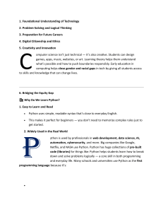 Why Learn Python? Benefits of Computer Science