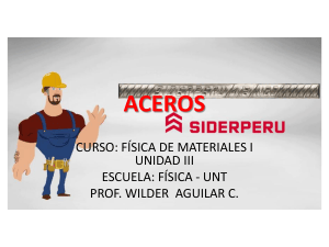 ACEROS: F&iacute;sica de Materiales I Unidad III
