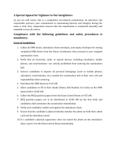 Examination Invigilator Guidelines: Procedural Manual