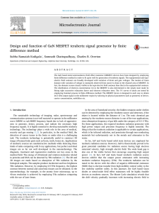 GaN MESFET Terahertz Signal Generator Design by Finite Difference Method