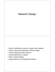 Network Design in Supply Chain Management