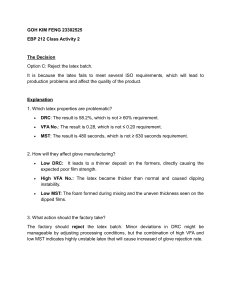 Latex Batch Decision: ISO Requirements & Quality Control