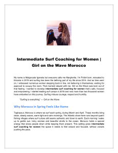 Intermediate Surf Coaching for Women | Girl on the Wave Morocco