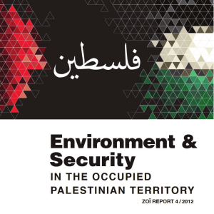 Environment & Security in Occupied Palestinian Territory Report