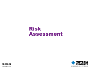 Risk Assessment Seminar Handout