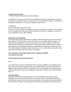 New Orleans Levee System Failure Analysis