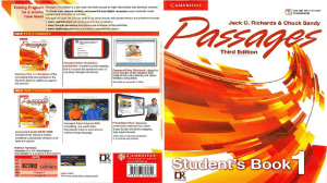Passages Third Edition Student's Book 1