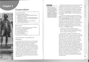 Chapter 3: Conservatism - Political Ideas for A Level