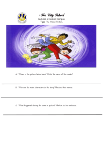 The Willow Pattern Worksheet - Reading Comprehension