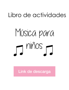 Libro de actividades M&uacute;sica para ni&ntilde;os