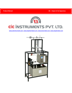 EIE Impact of Jet Apparatus Product Manual