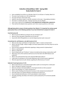 EnSci 3240 Exam 2 Study Guide: Environmental Science Topics