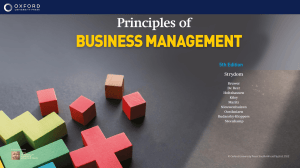 Principles of Business Management Textbook
