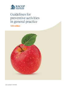 RACGP Red Book 10th Ed: Preventive Activities in General Practice