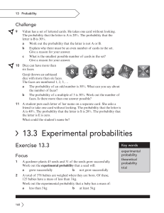 Probability Workbook: Exercises & Challenges