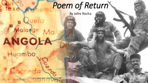 Analysis of Jofre Rocha's Poem of Return