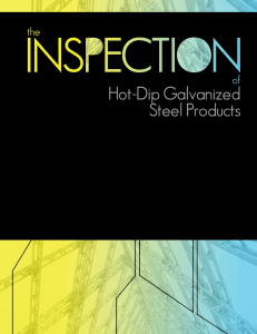 Inspection of Hot-Dip Galvanized Steel Products Manual