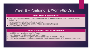 Week 8 Positional & Warm-Up Drills Guide