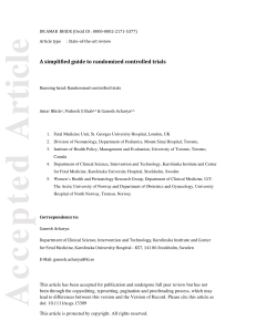 Simplified Guide to Randomized Controlled Trials (RCTs)