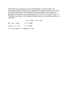 Redox Reaction Problem: Dichromate and Iron Chemistry