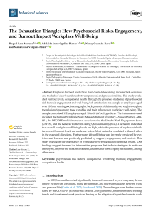 The Exhaustion Triangle: Psychosocial Risks, Engagement, and Burnout