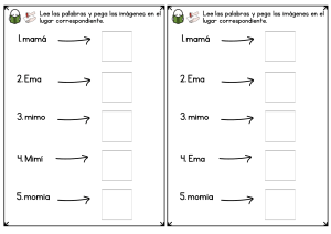 Ejercicio de Lectura: Lee y Pega Im&aacute;genes