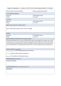 Laboratorierapport: Syntese af (2E)-2-(3,4-dimethoxybenzyliden)-1-indanon