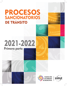 Procesos Sancionatorios de Tr&aacute;nsito 2021-2022