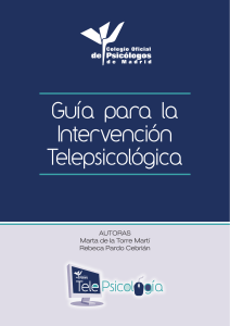 Gu&iacute;a para la Intervenci&oacute;n Telepsicol&oacute;gica | Colegio de Psic&oacute;logos Madrid