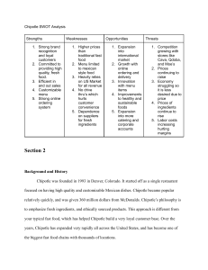 Chipotle SWOT Analysis: Business Strategy Overview