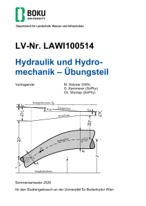 Hydraulik und Hydromechanik &ndash; &Uuml;bungsteil