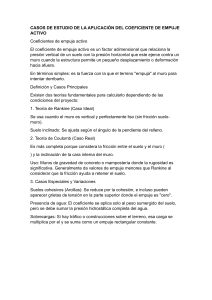 Estudio de Casos: Coeficiente de Empuje Activo