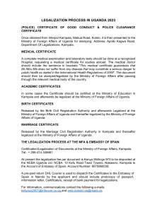 Uganda 2023 Legalization Process Guide