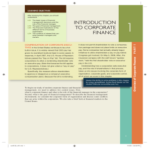 Introduction to Corporate Finance Chapter 1