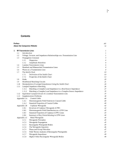 RF Transmission Lines: Theory and Applications