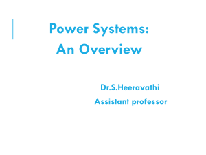 Power Systems: An Overview