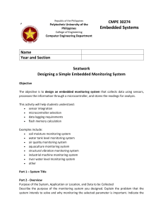 Designing a Simple Embedded Monitoring System
