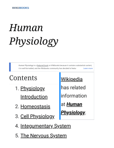 Human Physiology Textbook - Wikibooks