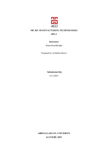 ME 303 HW2: Forging & Wheel Hub Design in Manufacturing