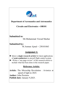 Semiconductor Applications in Aircraft Flight Control Systems Review